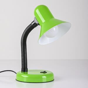 Stolní lampa Mentor, 1x zelené stínítko, gr
