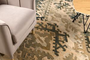 Kusový koberec vlněný Dywilan Polonia Bali Jadeit béžový Rozměr: 170x235 cm