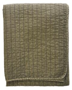 Prošívaný přehoz Khaki / Dark green 130 × 180 cm