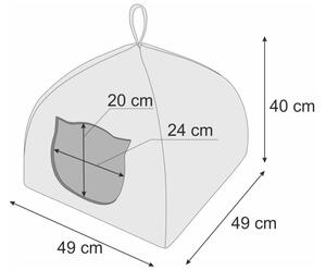 Domeček pro kočku IGLOO R3 nápisy