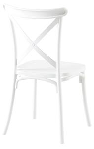 Jídelní židle SAVIVA (bílá). 1091680