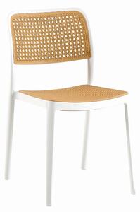 Jídelní židle RAVIN (bílá + béžová). 1091681