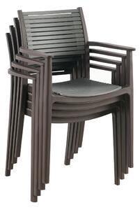 Jídelní židle HERMA (hnědá + šedá). 1091689