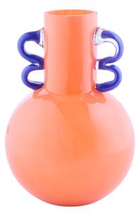SLING Váza 21 cm - oranžová/modrá