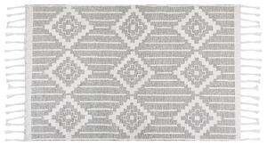 Venkovní koberec 140 x 200 cm šedý/bílý TABIAT
