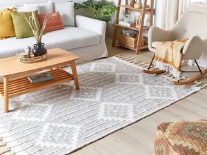 Venkovní koberec 160 x 230 cm šedý/bílý TABIAT