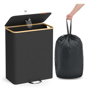 SONGMICS Koš na PET láhve Nikodem 135 L černý