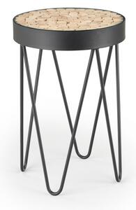 HALMAR Odkládací stolek Naturo modřínové dřevo/černý