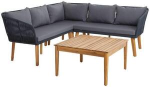 ZAHRADNÍ SEDACÍ SOUPRAVA dřevo, kov, textil Ambia Garden, Online Only