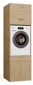 TP Living Koupelnová skříňka na pračku s nástavcem POLA TWIN 1S Z 64 cm dub Artisan