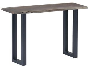 Konzolový stolek šedý 115 x 35 x 76 cm akáciové dřevo a železo
