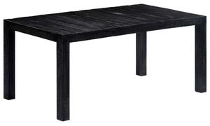 Jídelní stůl černý 180 x 90 x 76 cm masivní mangovníkové dřevo