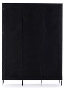 HOMEDE Textilní šatní skříň Dion černá