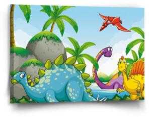 Sablio Obraz Dinosauři 3 - 90x60 cm