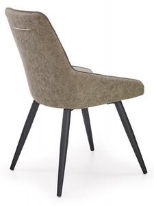 HALMAR Jídelní židle Selly světlý beton/tmavě šedá