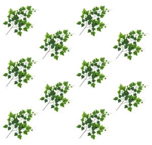 Umělé listy vinná réva 10 ks zelené 70 cm