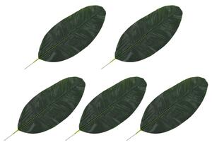 Umělé listy banánovník 5 ks zelené 50 cm