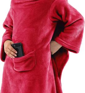 Dětská deka s rukávy DecoKing Lazy červená