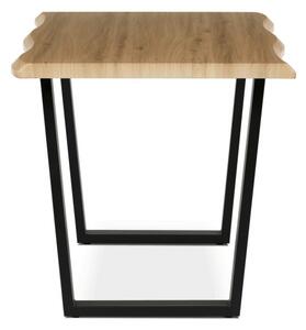 Jídelní stůl 140x80 cm HT-F4214 OAK divoký dub / černý