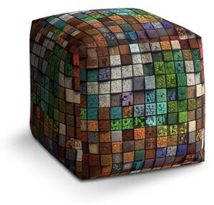 Sablio Taburet Cube Blocks Abstract - 40x40x40 cm