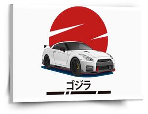 Sablio Obraz Nissan GTR 35 Japonské slunce - 150x110 cm