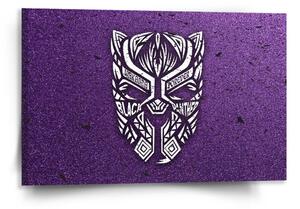 Sablio Obraz BLACK PANTHER wakanda forever Bílý - 120x80 cm