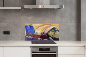 Skleněný panel Venkovské krajiny abstraktní umění 100x50 cm