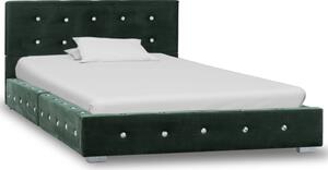 Rám postele zelený samet 90 x 200 cm