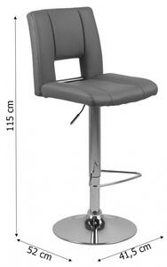 Actona Otočná barová židle Sylvie hnědá/černá