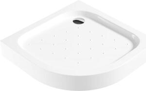DEANTE - Funkia bílá - Akrylátová sprchová vanička, půlkulatá, 80 cm KTA_054B