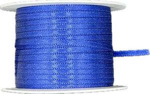 Tenká saténová stužka Royal Blue lesklá modrá 3mm x 10m (2,20 Kč/m)
