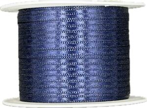 Tenká saténová stužka Navy Blue tmavě modrá 3mm x 10m (2,20 Kč/m)