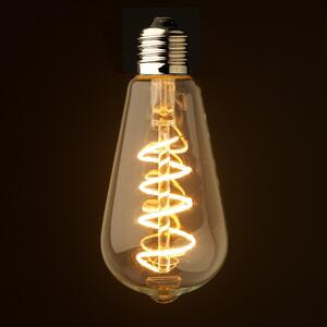LED žárovka Antique LED Bulb Spiral 6W začouzená