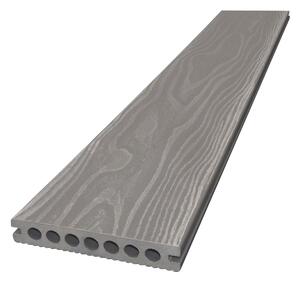 Nextwood WPC terasové prkno 3D line, barva šedá, 2 metry, WP1135