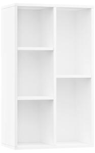 Knihovna/příborník bílá 50 x 25 x 80 cm dřevotříska