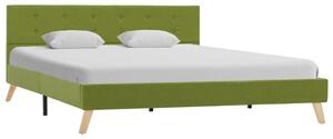 Rám postele zelený textil 160 x 200 cm
