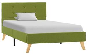 Rám postele zelený textil 100 x 200 cm