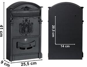 TZB Poštovní schránka Amund černá