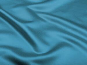 Látka polyesterový satén LUX-033 Petrolejově modrá - šířka 150 cm