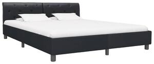 Rám postele černý umělá kůže 180 x 200 cm