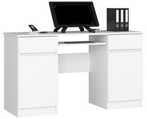 Kancelářský stůl CLP A5 2D 2SZ bílý