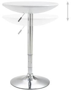 Barový stůl bílý Ø 60 cm ABS