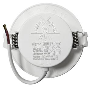 LED Podhledové svítidlo CIRCLE LED/3W/230V 4000K pr. 9 cm bílá