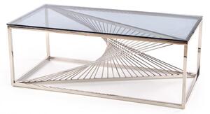 HALMAR Konferenční stolek Aurora kouřový/stříbrný