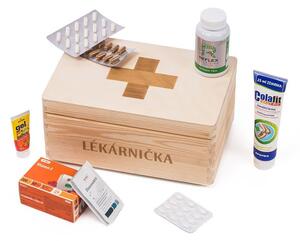 ČistéDřevo Dřevěný box - lékárnička
