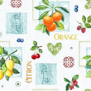 Ubrus PVC 3581570, metráž, šířka 140 cm, citrusy, IMPOL TRADE