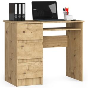 Kancelářský stůl A-6 CLP levostranný dub artisan