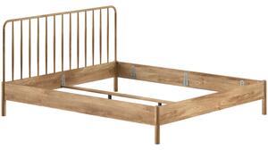 Vipack Dubová postel Olive 180 x 200 cm s čelem