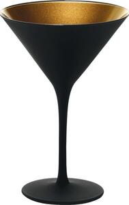Koktejlová sklenice Stölzle Elements 240 ml, černá/zlatá (6 ks)