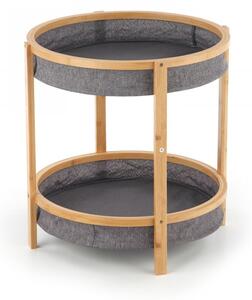 HALMAR Servírovací stolek Errnia bambus/šedý